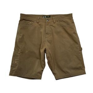 Under Armour Men's Brown Ripstop Carpenter Shorts